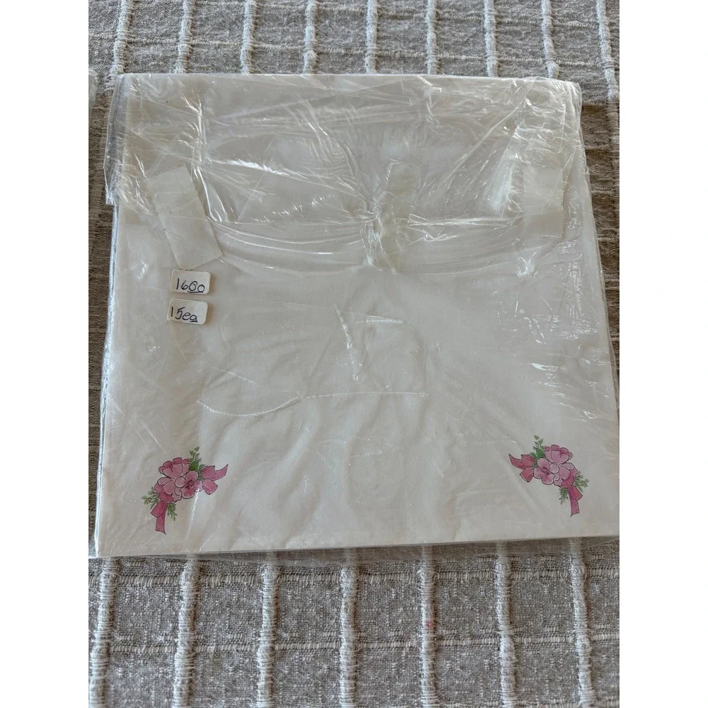 Lot of two deadstock black card plus envelopes vintage floral 30 total